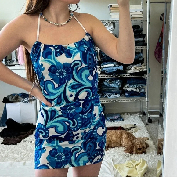 Vintage 90’s Halter Neck Mini Dress - Picture 8 of 8